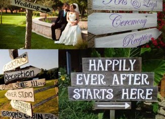 decoracion de bodas con señalizacion
