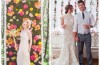arreglos florales para bodas en paredes
